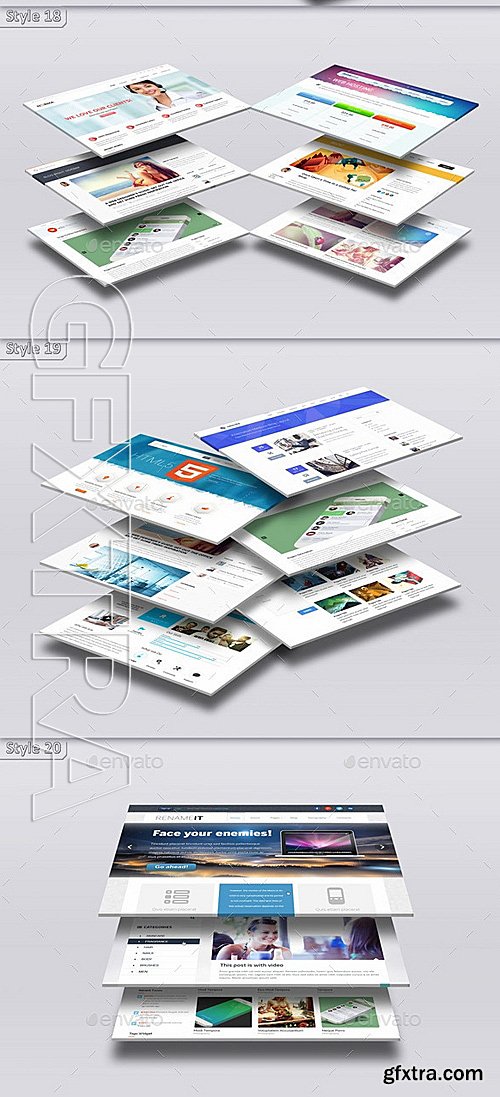 GraphicRiver - 3D Desktop Screen Mock-Ups 12521745