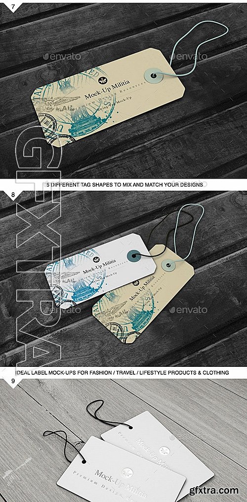 GraphicRiver - Swing Tag Hang Tag Product Label Mock-Up 12784451