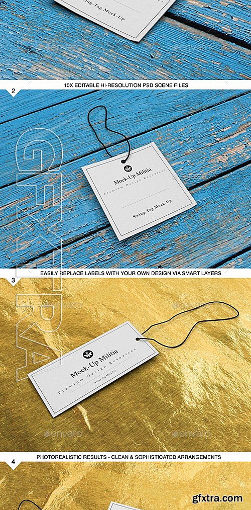 GraphicRiver - Swing Tag Hang Tag Product Label Mock-Up 12784451