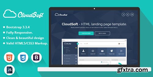 ThemeForest - Cloud Soft v1.0 - HTML Landing Page Template - 12364255