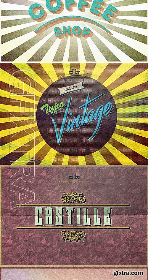 GraphicRiver - Retro Vintage Text Style 3 12851979