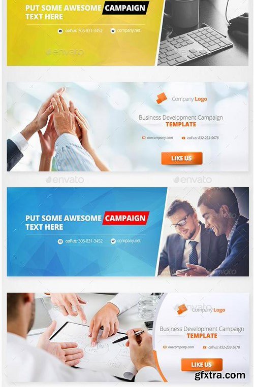 Graphicriver Corporate Facebook Covers Bundle 12 Designs 12414172