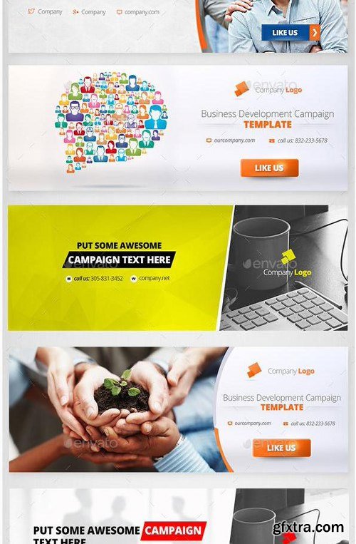 Graphicriver Corporate Facebook Covers Bundle 12 Designs 12414172