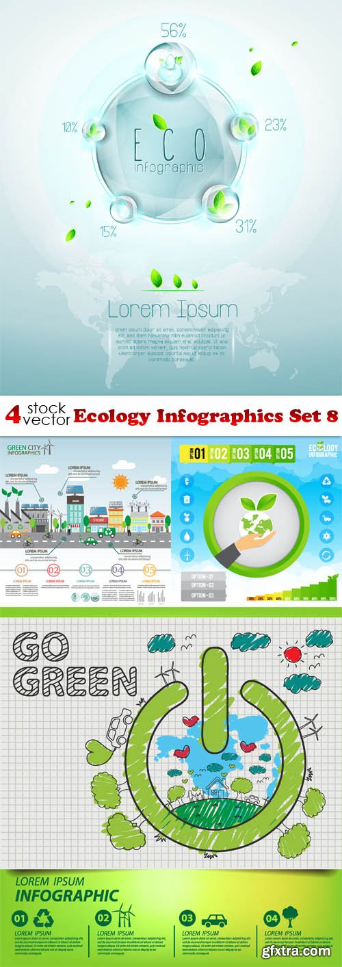 Vectors - Ecology Infographics Set 8