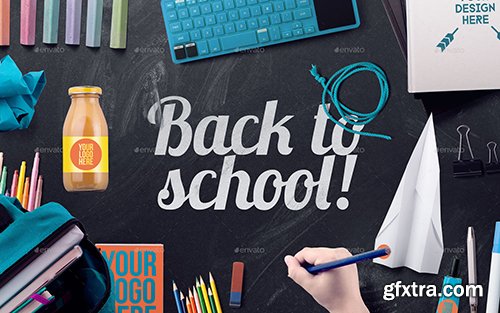 Graphicriver Back To School Mockup & Hero Image Scene Generator 12575019