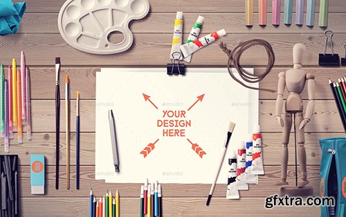 Graphicriver Back To School Mockup & Hero Image Scene Generator 12575019