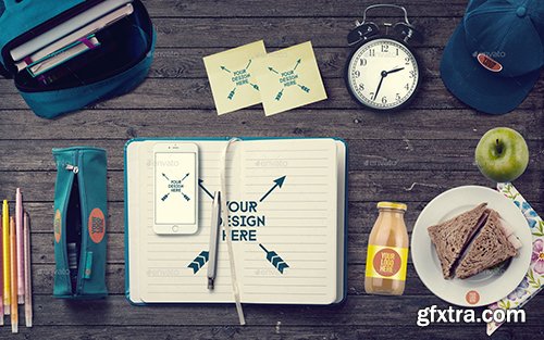 Graphicriver Back To School Mockup & Hero Image Scene Generator 12575019