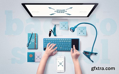 Graphicriver Back To School Mockup & Hero Image Scene Generator 12575019