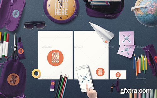 Graphicriver Back To School Mockup & Hero Image Scene Generator 12575019