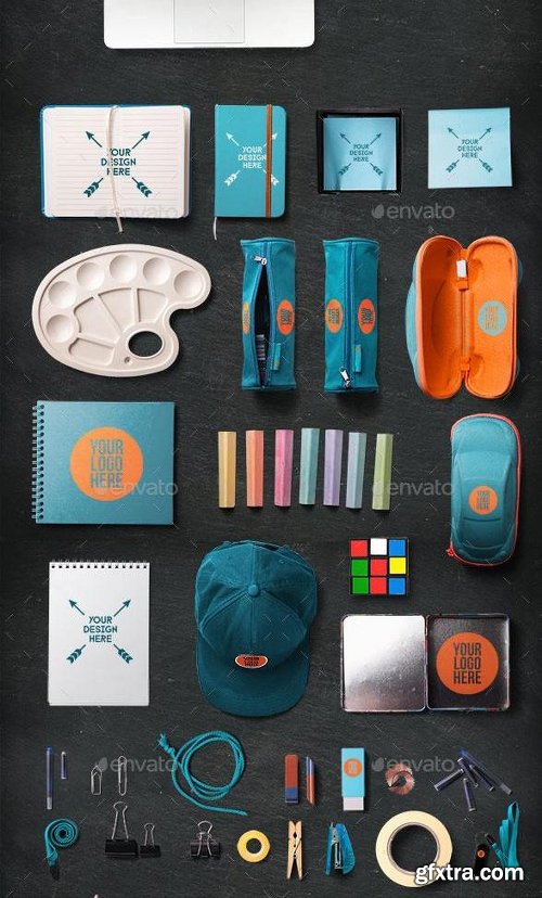 Graphicriver Back To School Mockup & Hero Image Scene Generator 12575019