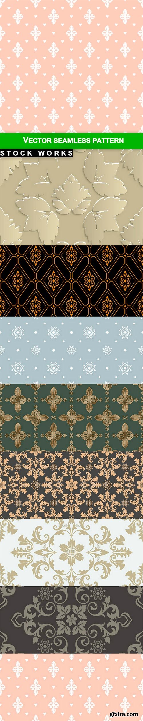 Vector seamless pattern - 8 EPS