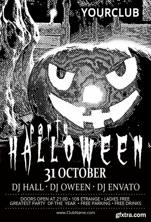 CM - Black and white flyer for the Hallow 362875