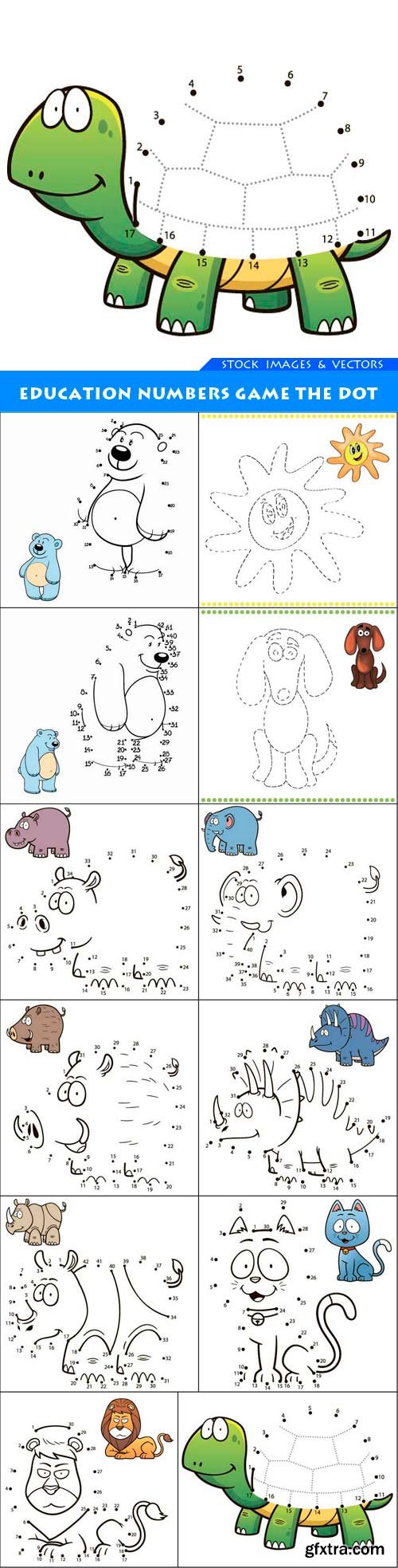 Education Numbers game the dot 12X EPS