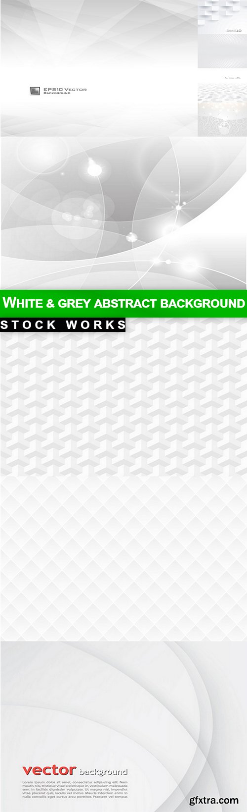 White &amp; grey abstract background - 10 EPS