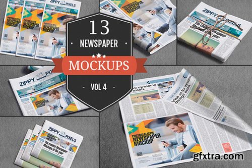 CM Professional Newspaper Mockups Vol.4 - 368509