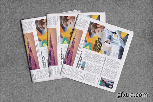 CM Professional Newspaper Mockups Vol.4 - 368509