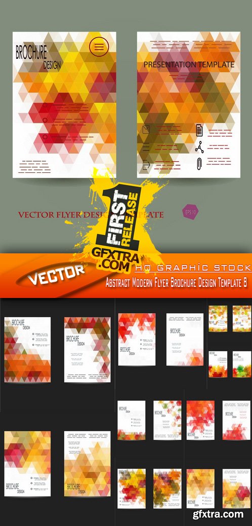 Stock Vector - Abstract Modern Flyer Brochure Design Template 8