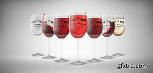 CM Glass Mockup - Wine Glass Mockup 9 - 369321