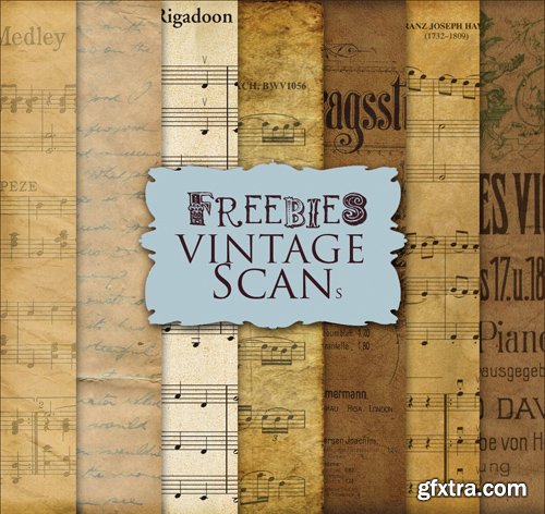 Background Textures - Vintage Music Paper