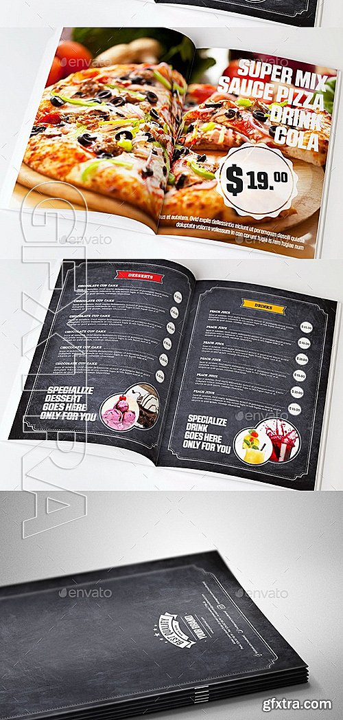 GraphicRiver - Food & Restaurant Menu Chalk Board Template 12812487