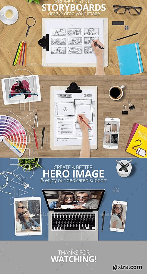 GraphicRiver - Hero Mockup Toolkit 12413051