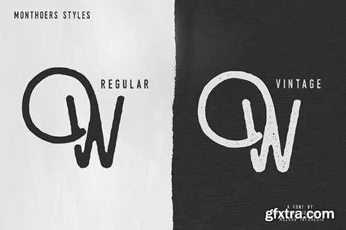 CM Monthoers Typeface 370467