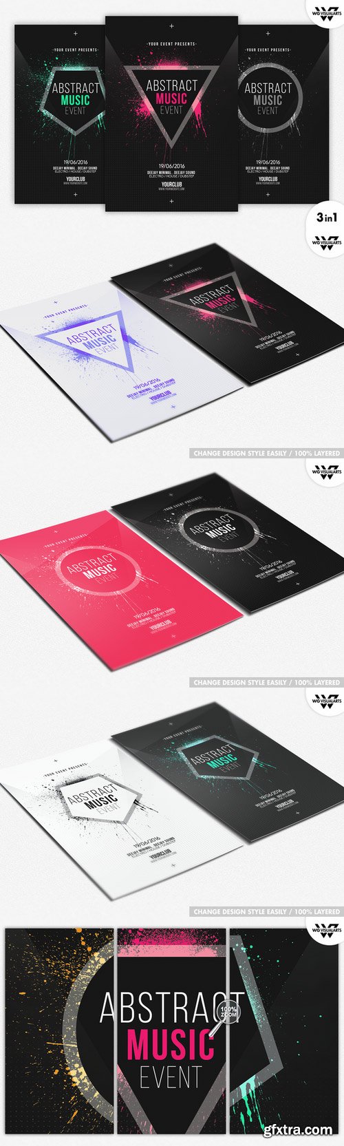 CM - MINIMAL ABSTRACT Flyer Template 364175