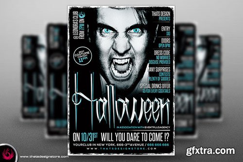 CM Halloween Flyer template V7 - 369624