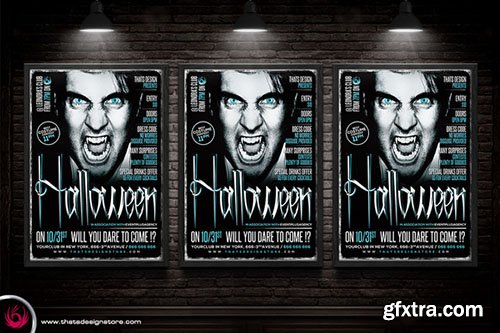 CM Halloween Flyer template V7 - 369624