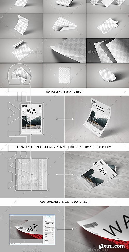 GraphicRiver - A4 Poster Flyer Mockup 12315462