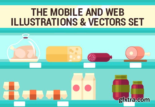 The Mobile and Web Illustrations & Vectors Set