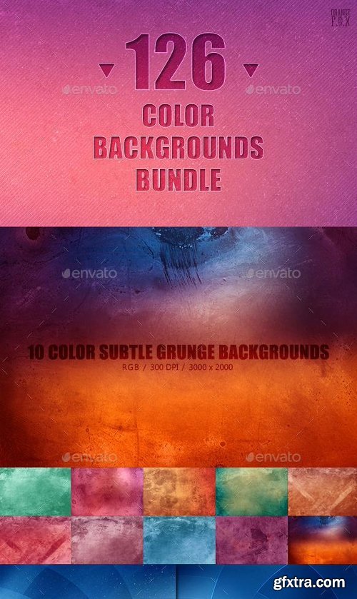 Graphicriver 126 Color Backgrounds Bundle 12427878