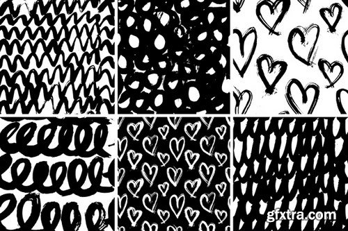 CM - Vector collection of ink patterns - 353817