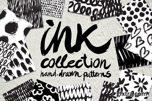 CM - Vector collection of ink patterns - 353817