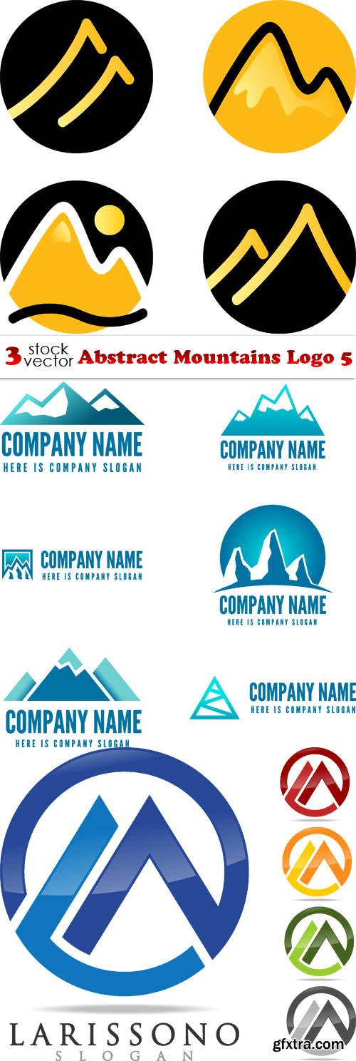 Vectors - Abstract Mountains Logo 5