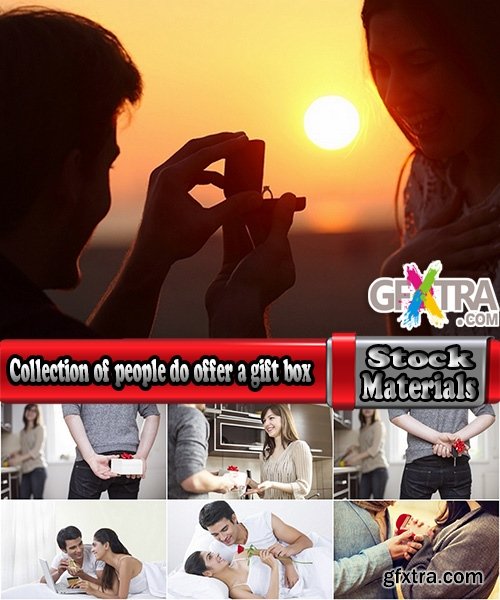 Collection of people do offer a gift box with a surprise love girl man 25 HQ Jpeg