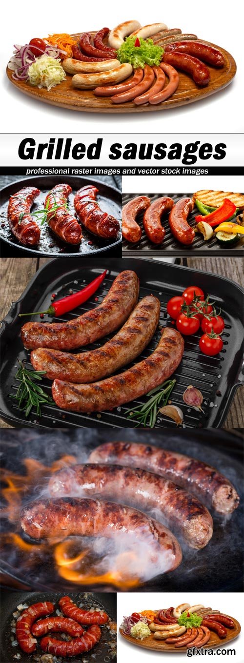 Grilled sausages