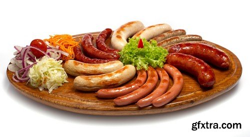 Grilled sausages