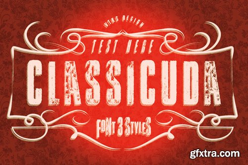 Classicuda Vtks Font 3 fonts