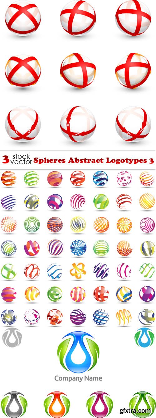 Vectors - Spheres Abstract Logotypes 3