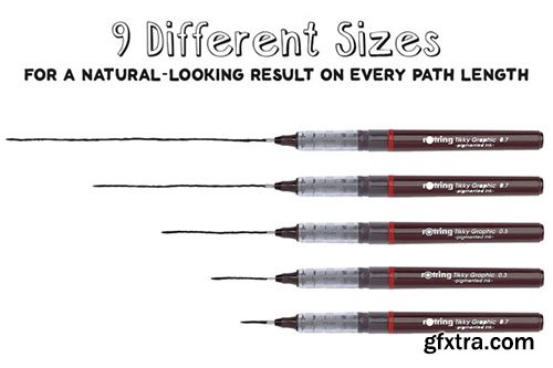 CM Rotring Tikky Ink Brushes 284514