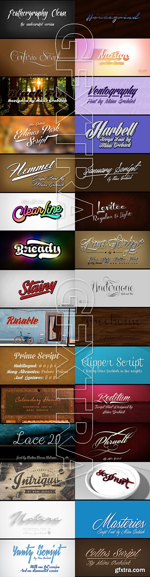 Aring Typeface - 30 Great Script Fonts Bundle $1770