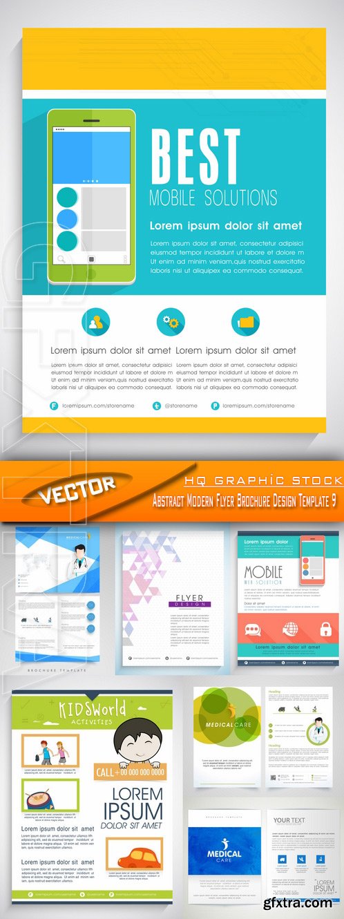 Stock Vector - Abstract Modern Flyer Brochure Design Template 9