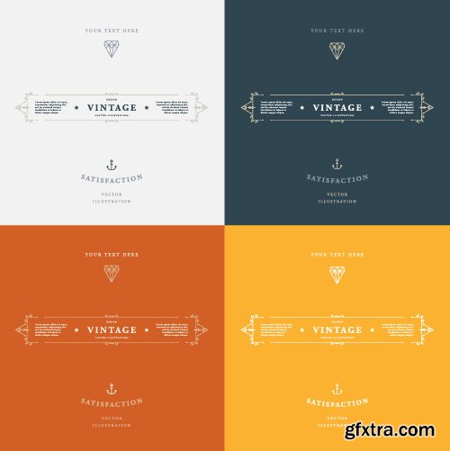 Luxury Logos restaurant hotel boutique heraldic design vector