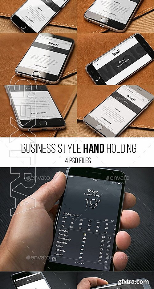 GraphicRiver - iPhone 6 Closeup Mockups Bundle 12335402