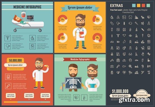 Stock Vectors - Infographic template and elements, 55xEPS