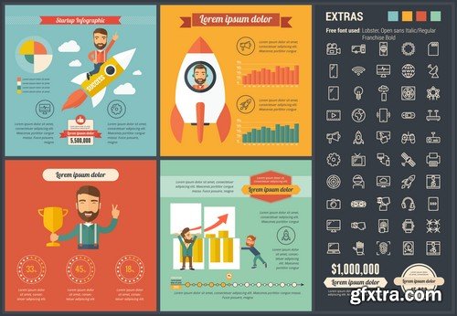 Stock Vectors - Infographic template and elements, 55xEPS