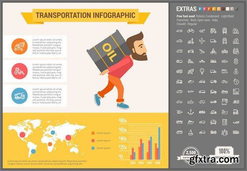 Stock Vectors - Infographic template and elements, 55xEPS