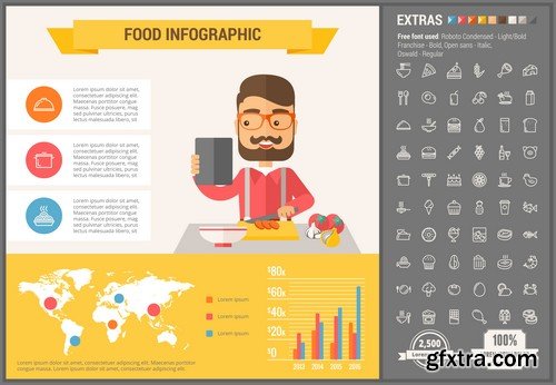 Stock Vectors - Infographic template and elements, 55xEPS