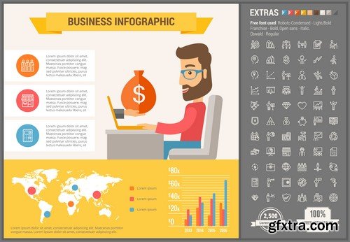 Stock Vectors - Infographic template and elements, 55xEPS